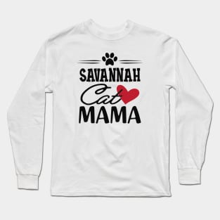 Savannah Cat Mama Long Sleeve T-Shirt